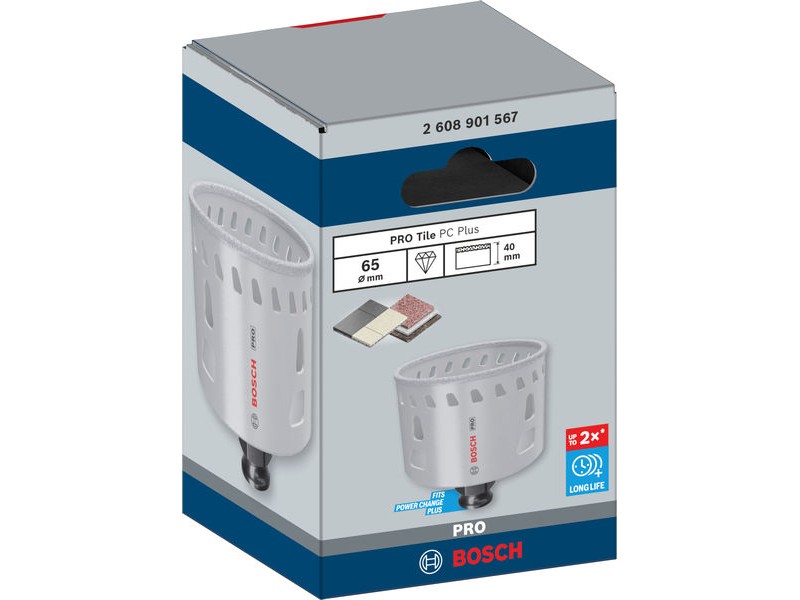 Žaga za izrezovanje lukenj Bosch PRO Tile PC Plus, 65mm, 2608901567